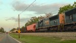 CSX 6 Locomotives at the front